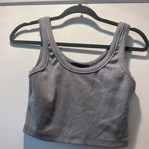 Grey Signatures Crop Tank Top. Large